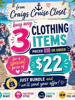 Sale! 3 clothing items for $22.00!